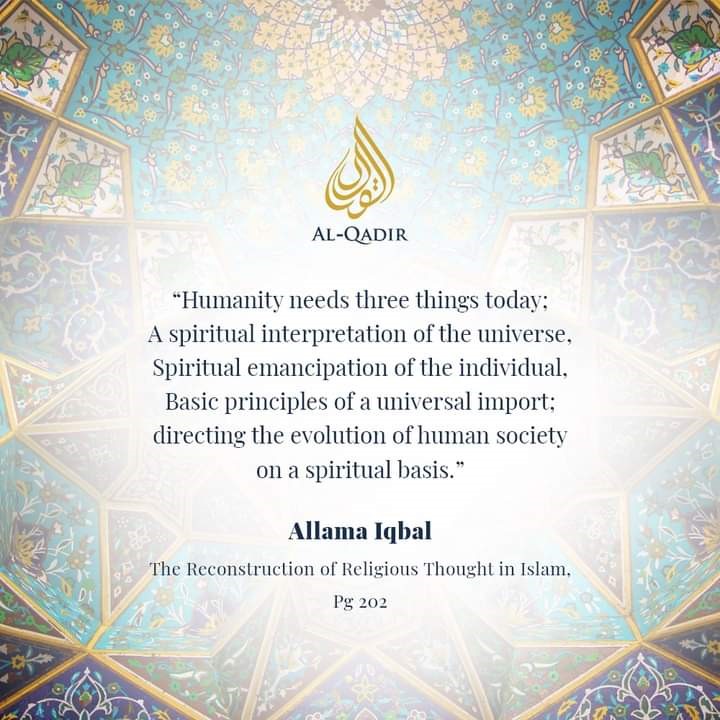 “The Reconstruction of Religious Thought” by Allam Iqbal